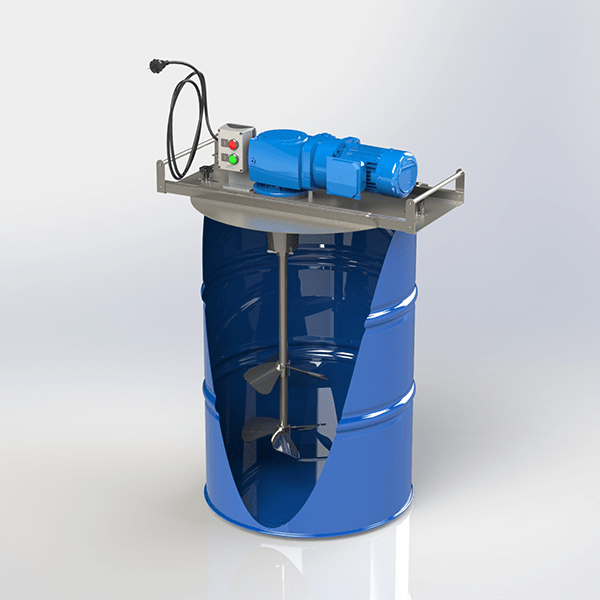 FluidPro Drum Mixers provide cost effective solutions in water treatment, food & beverage, wastewater PH correction
