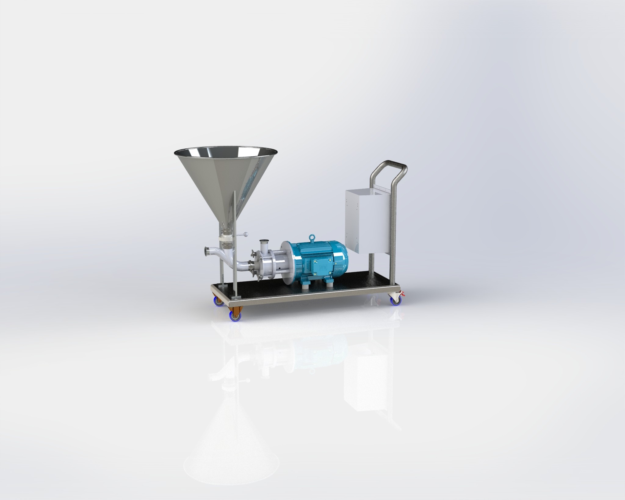 Rendered image of an inline emulsifier