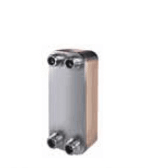 Material The brazed plate heat exchanger (BHE) consists of thin corrugated stainless steel plates vacuum brazed together using copper as the brazing material.
